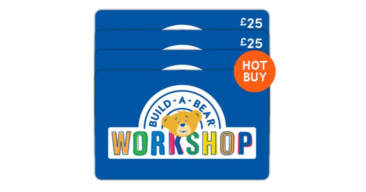 4 x BuildABear £25 Gift Cards For Just £79.99 Costco