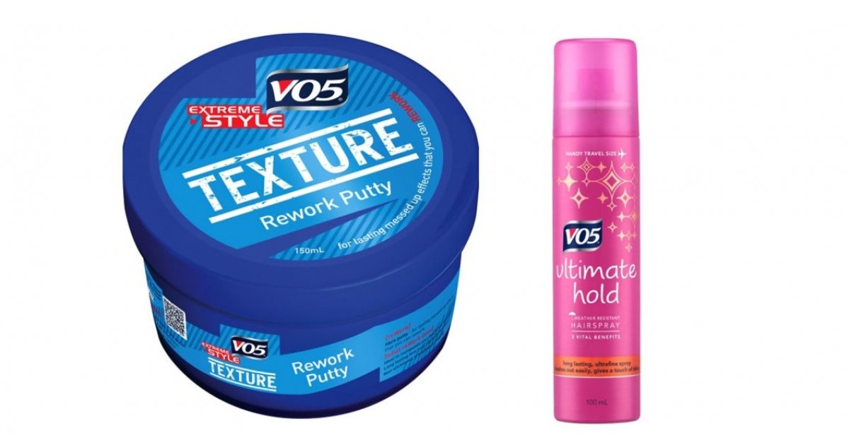 FREE VO5 Hairspray & Hair Putty With Selected Hair Products From 79p