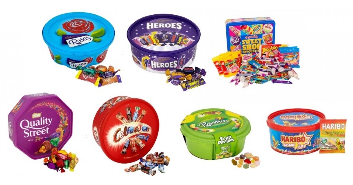 Christmas Chocolate Tubs 2 for £7 Tesco