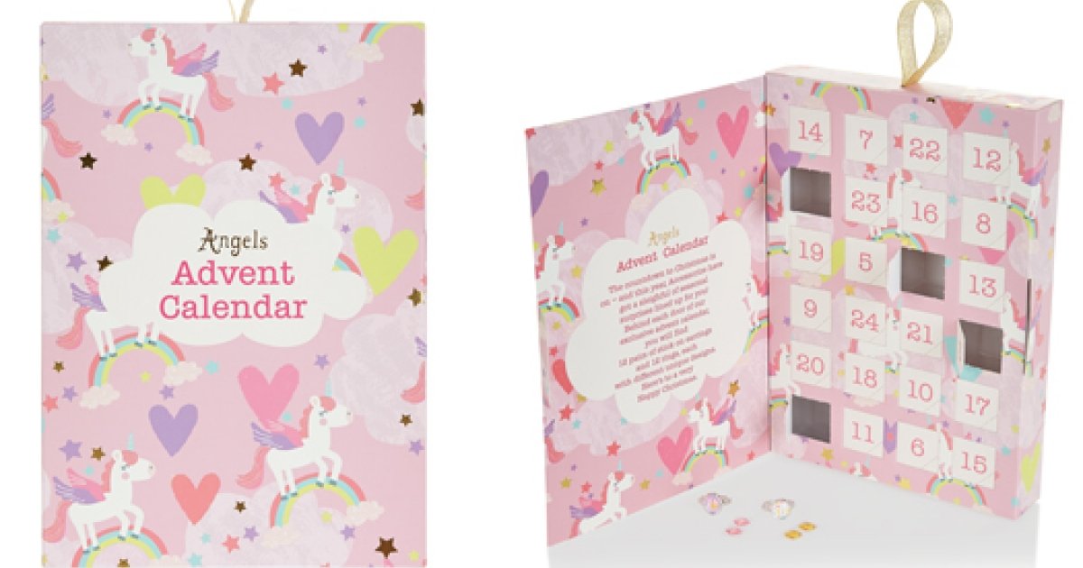 Unicorn Kids Christmas Advent Calendar £10 Accessorize