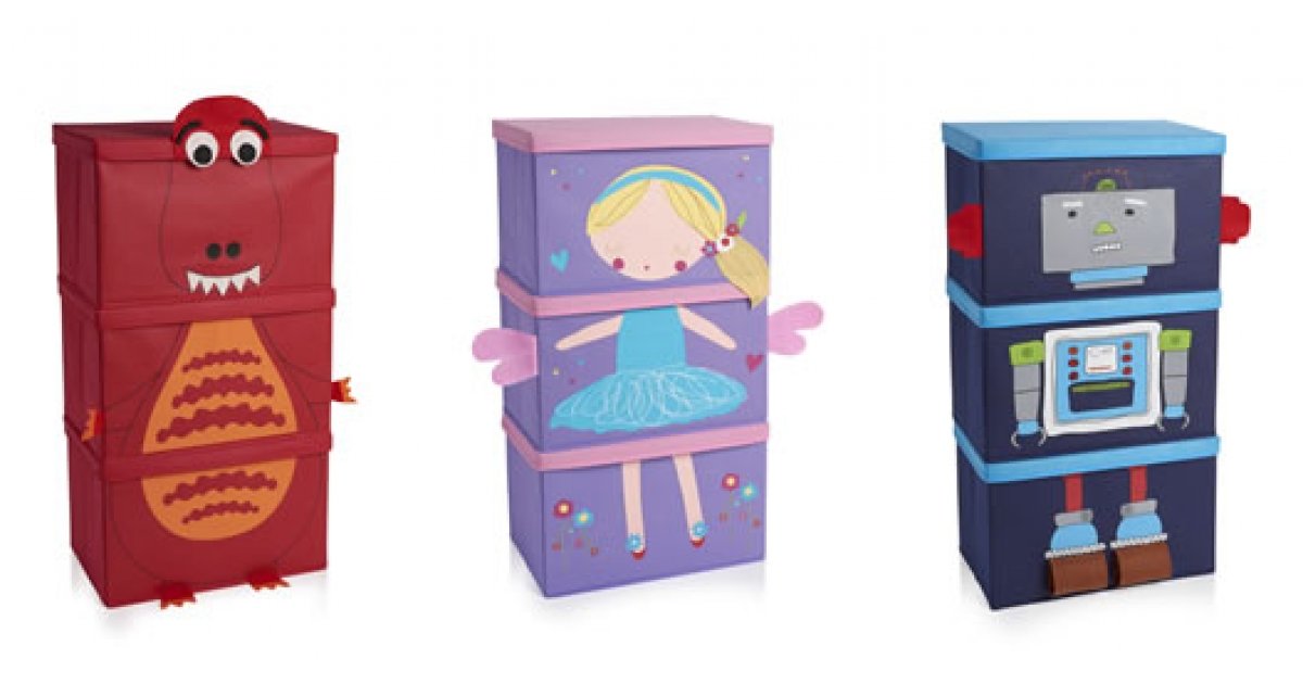 Children's Stacking Storage Boxes £10 for 3 Wilko