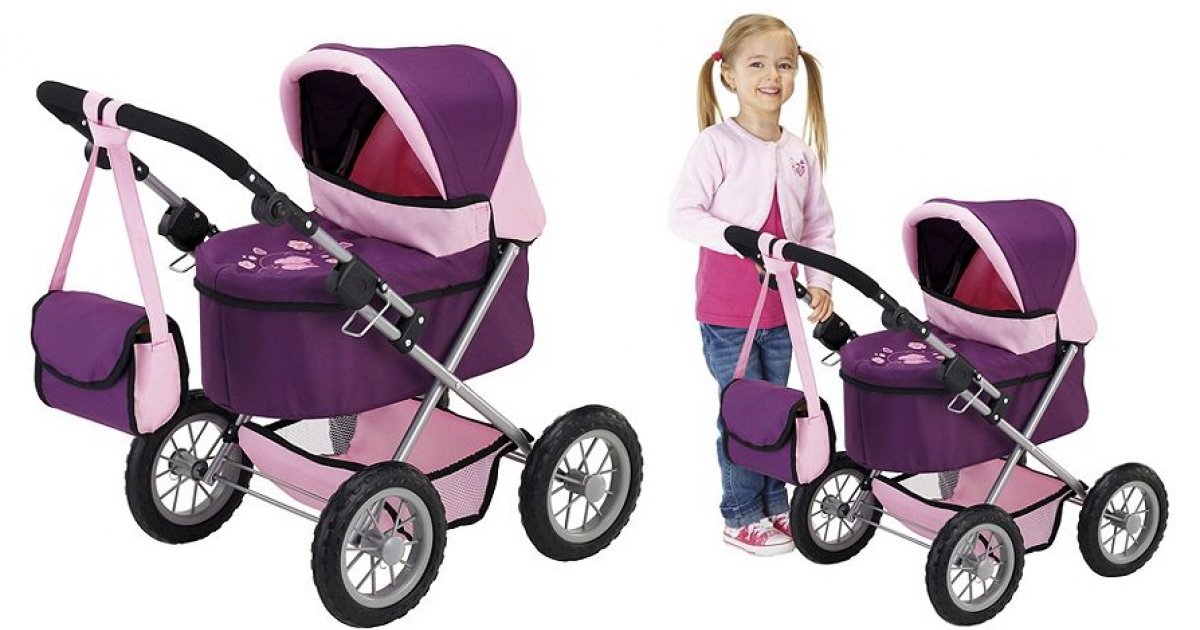 Half Price Purple Dolls Pram & Changing Bag Now £20 Tesco Direct