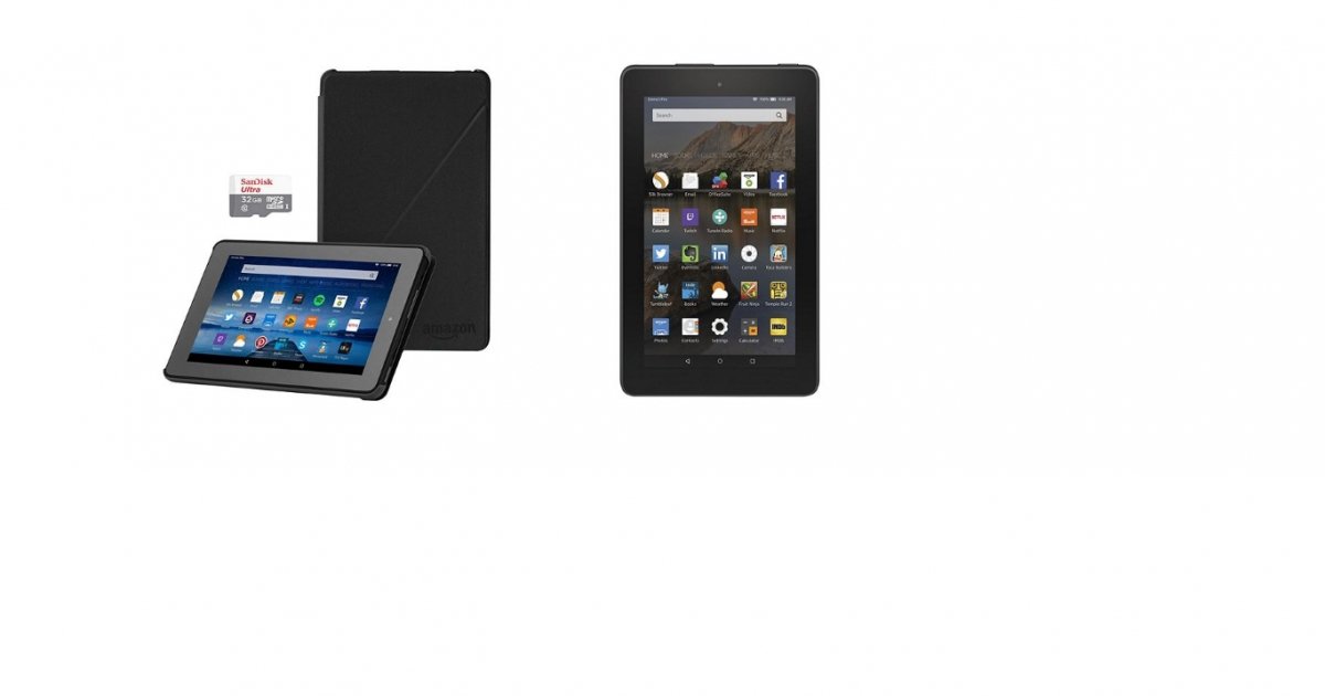 Amazon Fire 7, 16GB With Case & 32GB Memory SD Card £49.99 Tesco Direct