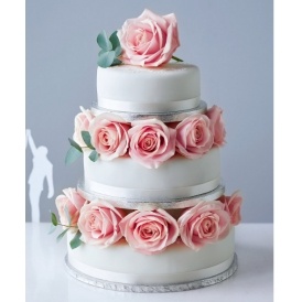 3 Tier Sponge Wedding  Cake  Just 54 Marks  and Spencer 