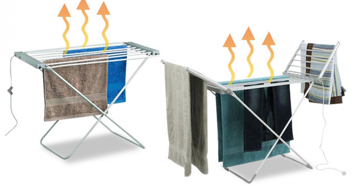 Heated Electric Clothes Airer From £19.99 GoGroopie