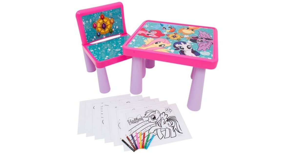 My Little Pony Colouring Table and Chair £9.99 @ Smyths Toys My Little Pony Colouring Table and Chair £9.99 @ Smyths Toys
