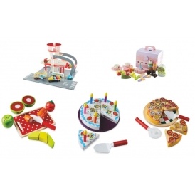 aldi wooden play food
