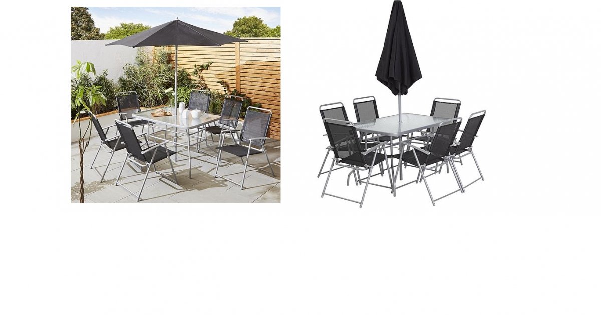  Tesco  Hawaii Metal Garden Furniture  8 Piece Set 60 7 