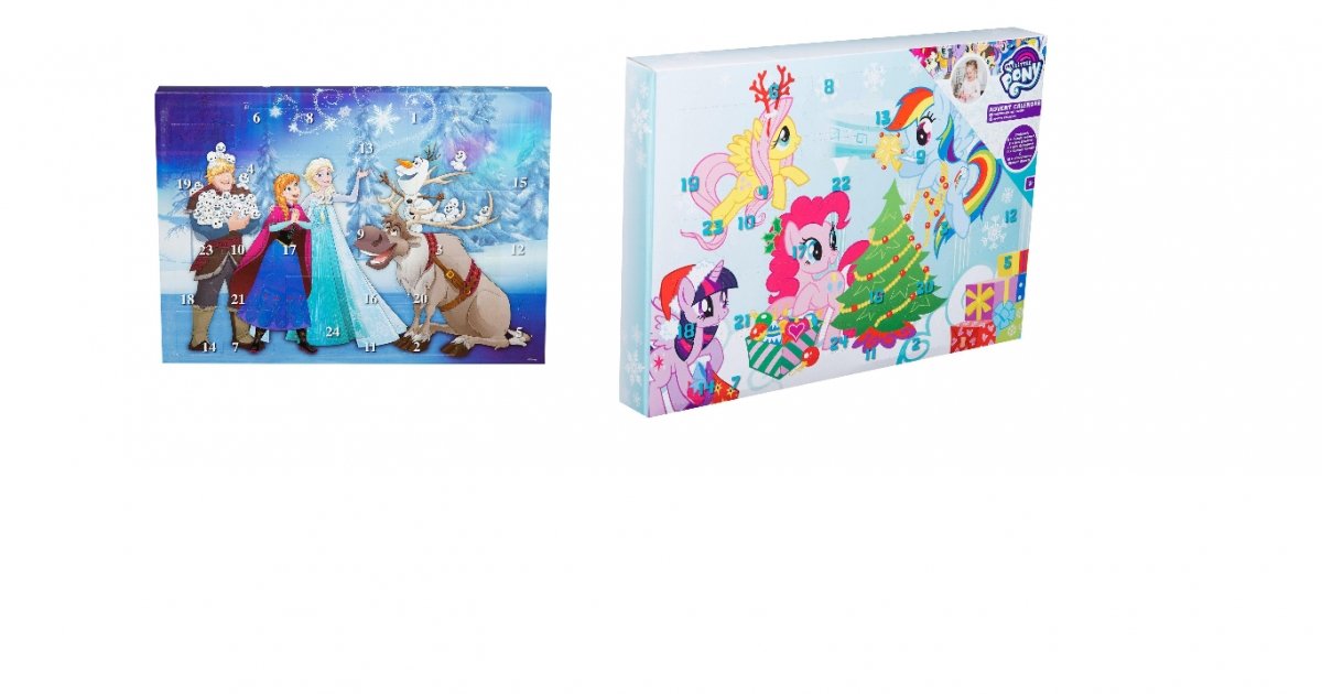My Little Pony / Disney Frozen Puzzle Eraser Advent 