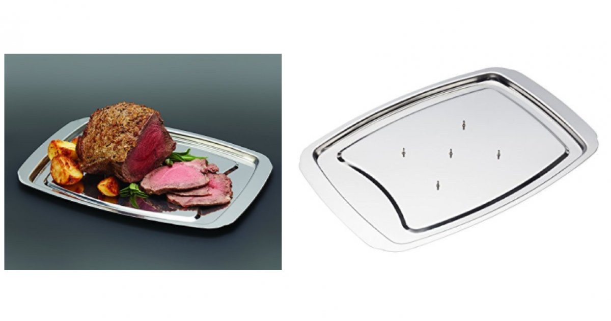 MasterClass Stainless Steel Spiked Meat Carving Tray £7.99 Amazon