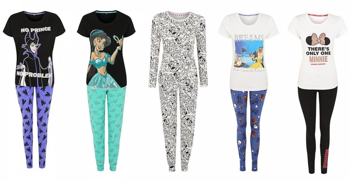 New Disney Ladies Pyjamas From £15 Asda