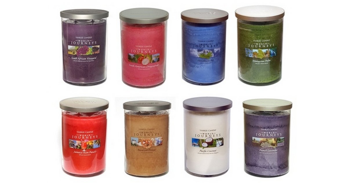 4 x Limited Edition Rare Yankee Candle World Journeys Collection Large