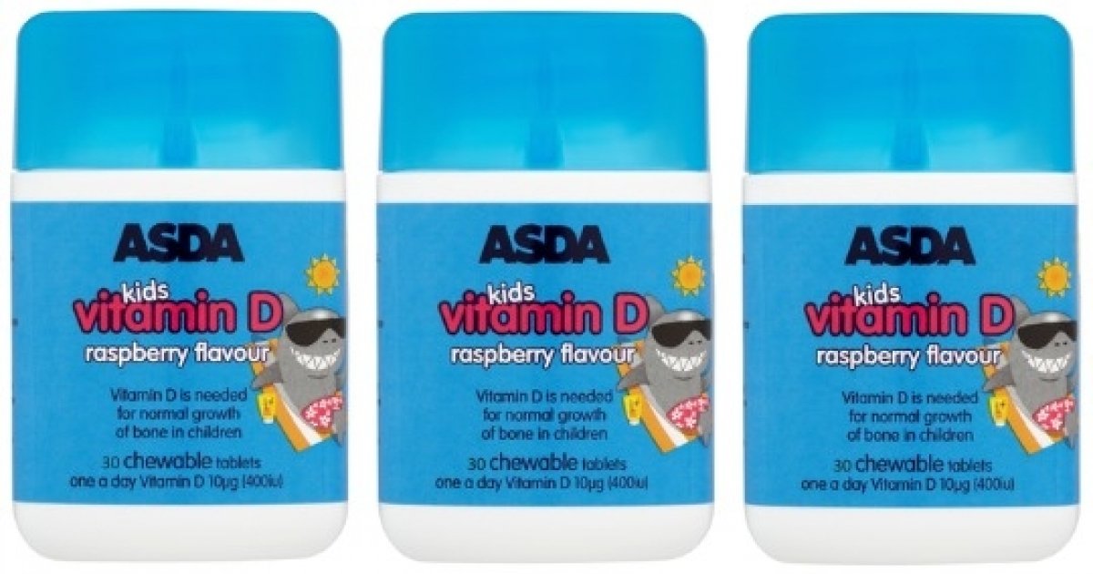 FREE Chewable Vitamin D Tablets For Kids Asda