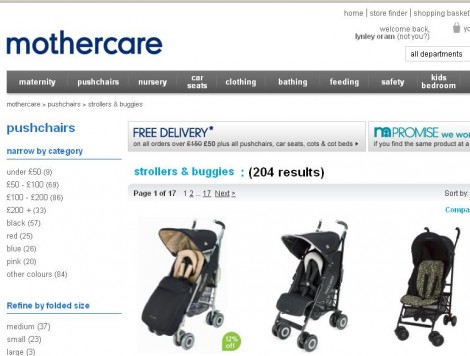 Mothercare Cheap Pushchairs