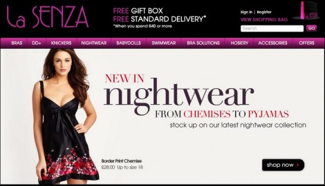 La Senza Women's Lingerie Online Discount: 20% Off