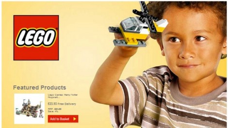 Lego 15 percent off at The Hut