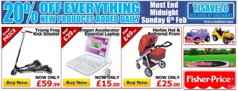 TJ Hughes Online Discount Code