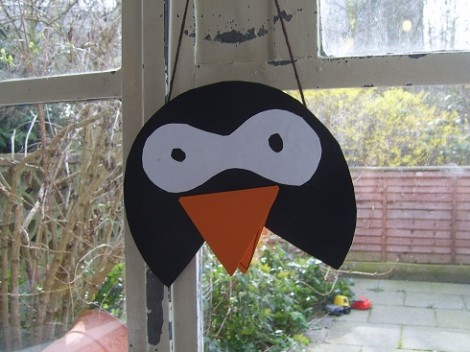 Finished Penguin Mask