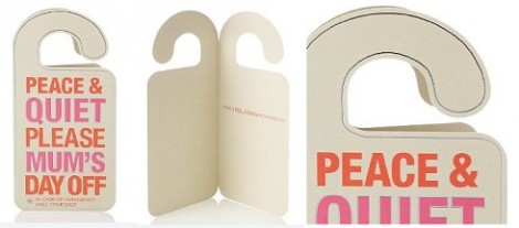 Marks and Spencer Mother's Day Ask Your Dad Door Hanger Card