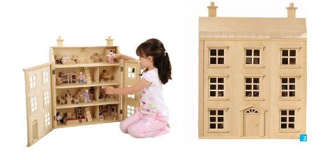 Wooden Dolls House With 100 Pieces 49.99 Toys R Us