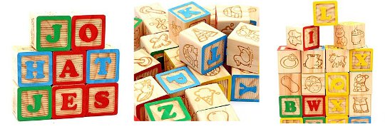 Play and Learn 26 Piece Wooden Blocks 3 ASDA