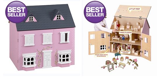 asda dolls house wooden