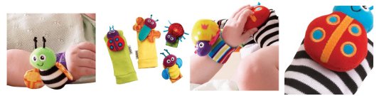 Lamaze Gardenbug Wrist Rattle And Footfinder Set £4.49 @