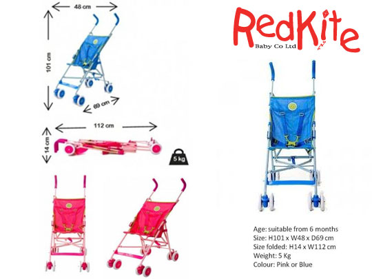 Red Kite Push Me Lite Stroller In Pink 