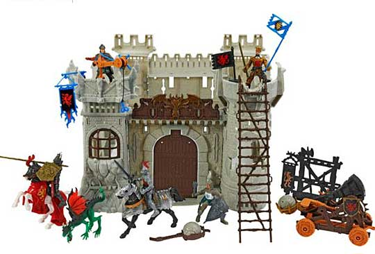 castle playset with knights