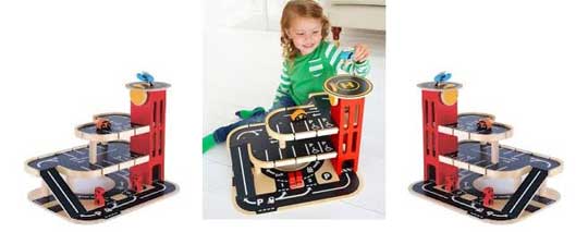 Early learning shop centre wooden garage