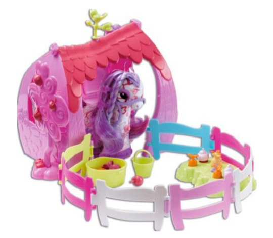 Zhu Zhu Pets Ponies Pink Gable Stable 