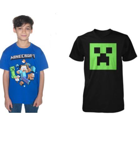 Minecraft Boy s Blue T Shirt 5.99 7.99 Argos