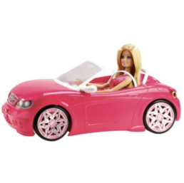 Barbie and store car tesco