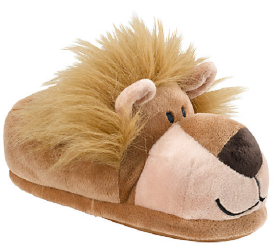 kids lion slippers