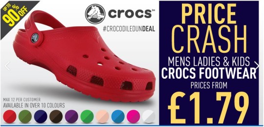 sports direct crocs sale