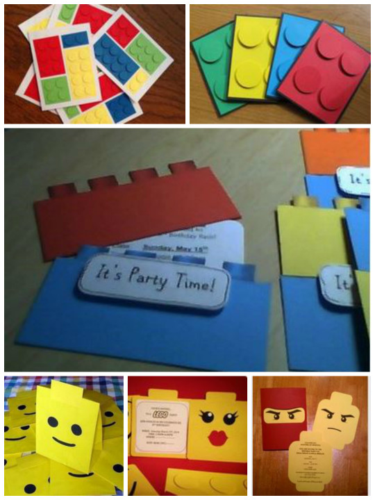 Lego Party Invites