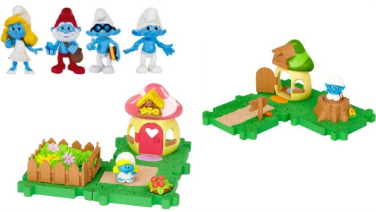 The Smurf Micro Village Starter Set The Smurfs 4 Figure Pack