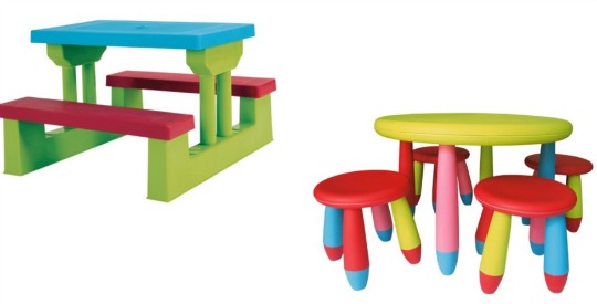 tesco childrens plastic table and chairs