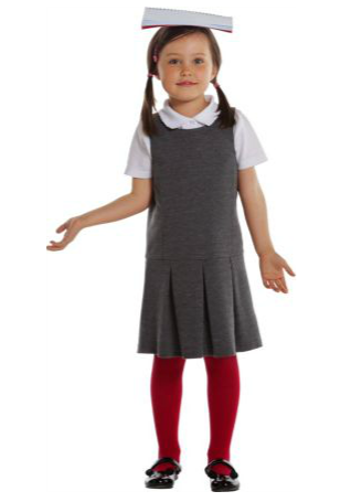 Girls' white 2 pack school polo shirts
