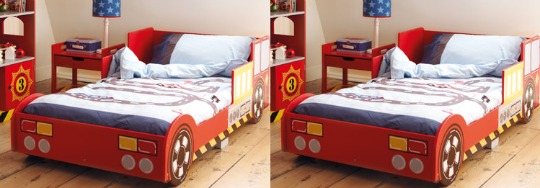 childrens fire engine bed