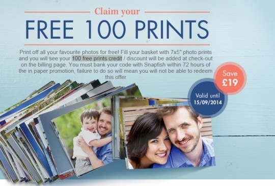 Free prints with free delivery deals