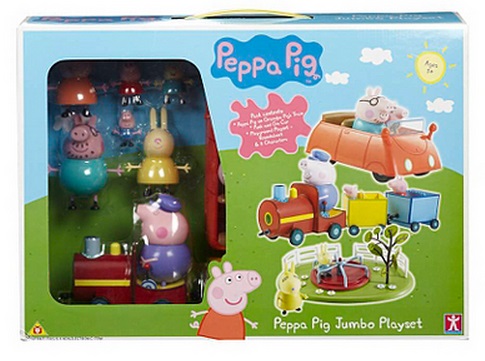 Peppa pig jumbo hot sale playset
