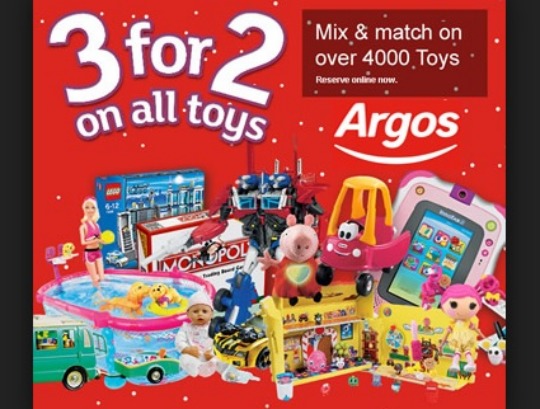 toys on sale argos