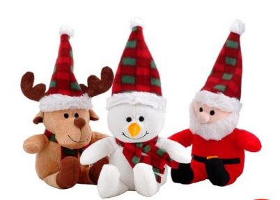 Santa Reindeer Snowman Soft Toys 1 Poundland
