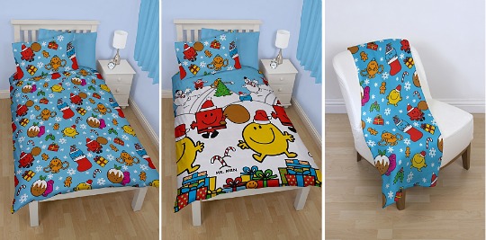 Christmas Mr Men Single Duvet Cover Set 7 Asda