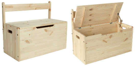 Kid s Scandinavian Pine Toy Box 34.99 Argos