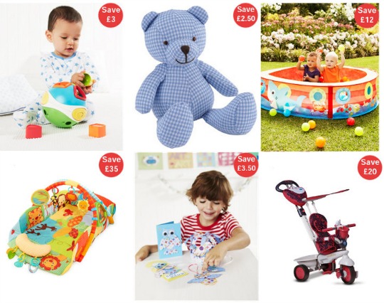 Final Reductions Toys from 50p Mothercare