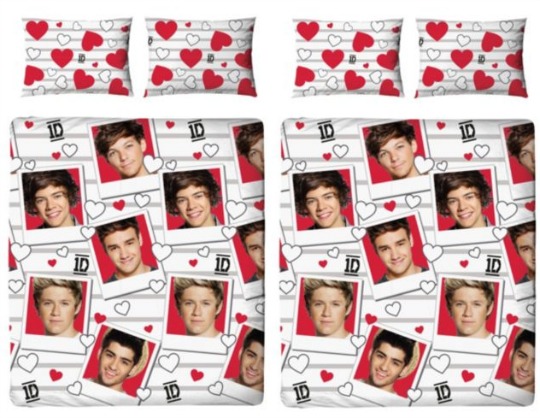 One Direction Double Photo Snap Duvet Cover Set 5 50 Tesco Direct