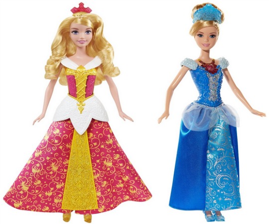 Disney Princess Cinderella/Sleeping Beauty Light Up Dolls £9.99