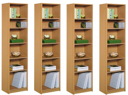 Maine Half Width Tall Extra Deep Bookcase 12 99 Argos